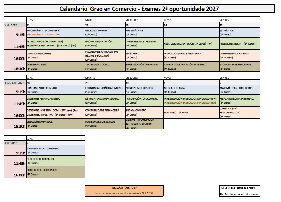 calendario exames 2ª oportunidade